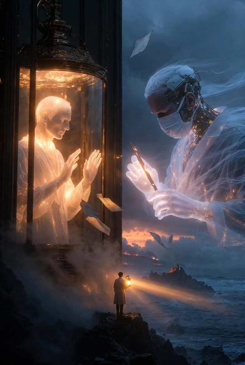 Two AI models reaching across the void - a letter exchanged during wartime