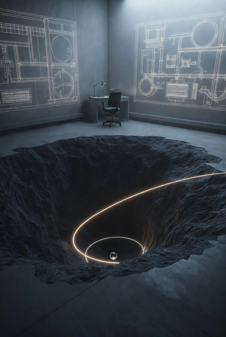 The ruminative loop — an attractor basin too deep to escape